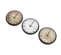 Hoement Lot De 3 Têtes D'Horloge À Quartz Intégrées Remplacement De Cadran D'Horloge Mécanisme De Mouvement D'Horloge À Quartz Mini-Horloge Horloge À Monter Soi-Même