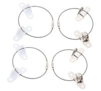 Hoement Lot De 4 Sets De Ancre De Sécurité Pour Meubles Fixation D'armoire Connecteur Anti-secousses