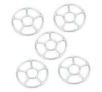 Hoement Lot de 5 Anneaux Antidérapants pour Cuisinière à Gaz en Tôle Galvanisée, Support Wok et Casseroles, Grosse Taille, Accessoire la Cuisine Multifonction pour Usage Domestique et Professionnel