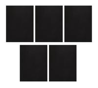 Hoement Lot de 5 Inserts Noirs en PP 08 MM pour Fond de Paquet à Main et Valise Doublure Rectangulaire A4 Résistante et Rigide Renforts de Base pour Organisation et Protection Efficace