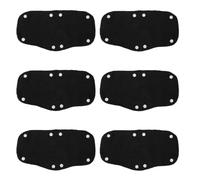 Hoement Lot de 6 Bandeaux Anti-Transpiration Réutilisables pour Casque de Chantier et Casque de Soudure, Absorbants en Polyester Noir Confortables et Respirants pour Environnements