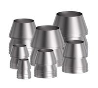 Hoement Lot de 7 Coins Coniques Métalliques pour Marteau, Légers et Solides, Accessoires D'installation pour Structures en Bois, Outils pour Charpentiers et Ouvriers