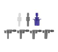 Hoement Lot de 7 Connecteurs Universels pour Tensiomètre Adaptateurs de Réparation 46Mm à 11Mm Coudes et Droits Pièces de Rechange Compatibles pour Brassards Électroniques Usage