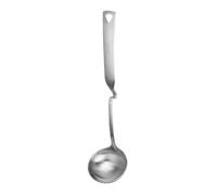 Hoement Louche à Soupe Acier Inoxydable Manche Long avec Courbure Intermédiaire Cuillère à Pot Chaud Résistante Ustensile de Cuisine Chinois pour Maison et Restaurant