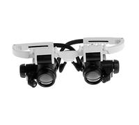 Hoement Loupe Binoculaire 8X 15x 23x avec Éclairage LED Flexible pour La Réparation De Montres Et Bijoux