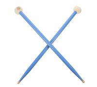 Hoement Maillets pour Timbale à Double Tête en Bois D'érable et Feutre Bleu, Paire pour Percussion, Minimisent L'impact, pour Répétition et Performance Musicale