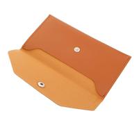 Hoement Marron Portefeuille Enveloppe Grosse Capacité, en PU pour Cartes et | Pochette Stylée, Rangement Portable pour Cartes de Visite, Usage Familial ou Entre Collègues, Service Solide