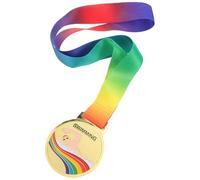 Hoement Médaille Suspendu de Alliage avec Ruban Natation de Zinc en Or pour Compétitions Scolaires et Événements Sportifs des Garçon et Filles