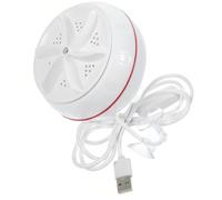 Hoement Mini Machine à Laver Portable USB 10w en Abs pour Sous-vêtements, Lavage Haute Fréquence par Cavitation, Compacte pour Maison, Appartement et Voyage, Cycle 30