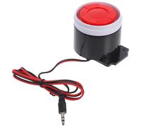 Hoement Mini Sirène D’Alarme Filaire Compacte pour Maison, Klaxon Sonore Puissant, Utilisation en Sécurité Domestique, Système Alarme Filaire, Avertisseur Sonore D’Urgence, Installation