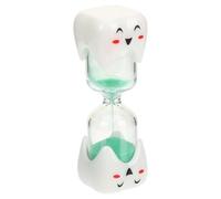 Hoement Minuteur de Brossage de Dents Sablier Créatif 4.6X13.5 CM Vert Clair pour Garçon et Filles Minuterie Ludique et Décoration Originale, Anniversaire Garçon Fille pour Salle de Bain