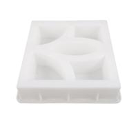 Hoement Moule à Béton en Plastique Blanc Résistant Structure Creuse Interne et Surface Anti-adhésive pour Grands Chantiers de Construction et Projets Municipaux