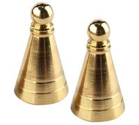 Hoement Moule Conique en Laiton pour Parfum, Lot de 2 Pièces, Outil DIY Finement Travaillé pour Fabrication de Cônes de Parfum, Décoration Intérieure et Salle de Thé