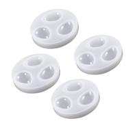 Hoement Moule Silicone 4 Pièces pour Pendentifs Bijoux Perforation, Facile à Nettoyer, Haute Flexibilité, pour Création de Bijoux et Chaînes Colliers