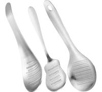 Hoement Moulin à Ail et Gingembre en Acier Inoxydable 3 Pièces, Accessoire Cuisine Facile à Nettoyer Utiliser, Forme Cuillère Pratique pour Assaisonnement Maison