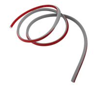 Hoement Moulure D’angle Quart de Rond Flexible Gris 2 M, Bordure Murale Adhésive en Pvc Résistante à L’eau, Salle de Bain Cuisine, Bloqueur D’eau et Moulure Autocollante