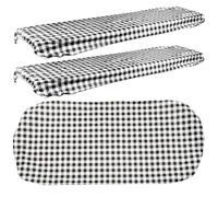 Hoement Nappe de Pique-niques Pratique et Résistante en Pvc Flanelle Imperméable Quatre Bords Élastiques , Housse de Banc pour Activités en Plein Air
