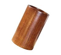 Hoement Organisateur De Couverts en Bois Massif, Grand Porte-Baguettes Rond, Conteneur De Rangement Cuisine Multifonction, Support De Bureau pour Ustensiles Et Stylos, Usage Domestique