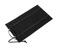 Hoement Organisateur Portable pour Supports de Batterie en Bois et Feutre Noir, Design Minimaliste Réduisant Bruit et Vibrations, pour Musiciens Nomades