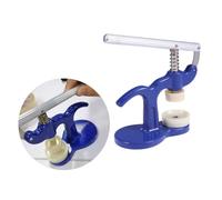 Hoement Outil de Presse pour Boîtier de Montre Kit de Démontage et Fermeture Accessoires Horloger avec Inserts Abs Anti-Rayures pour Réparation Précise