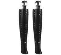 Hoement Outil d'élargissement de chaussure 47,5 cm semelles intérieures pour bottes hautes, lot de 2 en plastique noir, maintien et prévention des plis, parfait pour rangement en valise