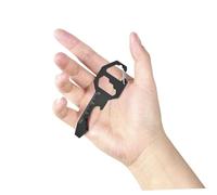 Hoement Outil Porte-clé Multifonction Compact Acier avec Ouvre-bouteille Clé Hexagonale Règle et Coupe pour Usage Quotidien et Aventures Extérieur