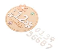 Hoement Panneau En Bois Pour Bébé Cartes Mensuelles Pour Nouveau-né Annonce De Naissance Décoration De Chambre Denfant Pour Garçons Et Filles