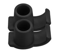 Hoement Patins pour Déambulateur Antidérapants Noirs Lot de 2, Accessoires Confortables Rembourrés, Haute Durabilité, Usage Intérieur et Soins, Soutien Mobilité Senior et Personnes