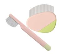 Hoement Peigne de Toilettage Brosse pour Chat et Chien pour Animaux en Acier Inoxydable 2pcs Élimination des Résidus Lacrymaux et Nettoyage des Yeux, Toilettage à Domicile