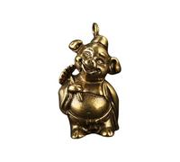 Hoement Pendentif Porte-clés en Laiton 2pcs Design Chinois, Matériau DIY pour Décoration Élégante et Accessoires Suspendus, pour Création de Porte-clés