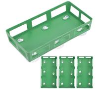 Hoement Plateau à Ventouses pour Fleurs de Mariage, 4 Pièces, Vert | Plastique, Décor de Voiture Nuptiale, Usage en Conférences, Lot de Quatre Éléments