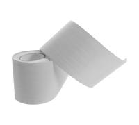 Hoement Plinthe D'angle Adhésive en Pvc Argenté, 2 Rouleaux de 5m, Design Grain de Bois Élégant, sans Colle ni Clous, Facile à Poser pour Murs Tv et Balcons