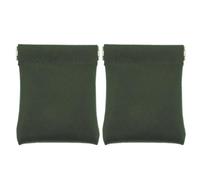 Hoement Pochette de Change en Cuir PU Vert 2 Pièces, Étui à Cartes Résistant à l'usure Portabilité Confortable pour Occasions Quotidiennes et Fêtes
