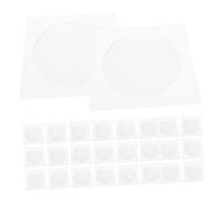 Hoement Pochettes en Papier Blanc Protège L'humidité Étui de Transport Pratique Lot de 100 Les Rayures Corruption des Données pour CD et DVD pour Bureau et Salle de Référence