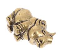Hoement Porte-clés en Laiton Rhinocéros Vintage Décoratif et Collectible, Or, Modèle Créatif pour Décoration Maison et Bureau, pour Chambre D'garçon et Filles