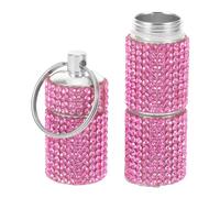 Hoement Porte-clés Pilulier Portable avec Compartiments Séparés Organisateur Compact pour Voyage et Usage Quotidien Boîte à Pilules Légère pour Vitamines