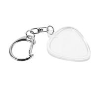 Hoement Porte-médiators De Cœur Transparent Porte-clés, Boîte De Rangement Standard pour Médiators De Guitare, Accessoire Portable pour Rangement Et Protection Au Quotidien