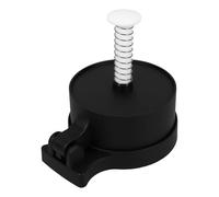 Hoement PP Presse en Réutilisable Noir Ronde Hamburger pour Viande | Moule à Presser la Viande, Prise Sûre, Forme Régulière, Usage Simple, Cuisine et Barbecue
