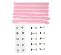 Hoement Présentoir à Ongles Rectangulaire Solution Portable et Élégante en Acrylique avec Argile pour Pratique du Nail Art pour Débutants en Salon ou Formation