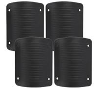 Hoement Protections d'angle pour Bagages en Plastique Noir, Lot de 4 Pièces, Résistantes et Élégantes, pour Protéger Les Coins de Valises Pendant Vos Voyages