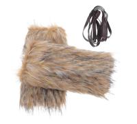 Hoement Protège-Bras Médiéval Vintage en Fibre Polyester avec Sangles Ajustables Confortables pour Cosplay et Fêtes Médiévales, Paire Unique D’Accessoires de Costume