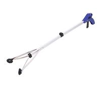 Hoement Ramasse-déchets Pliable en Alliage D'aluminium Bleu, Outil Multifonction pour Ramassage à Domicile Extérieur, pour Personnes Âgées et Utilisateurs de Fauteuils Roulants