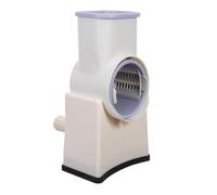 Hoement Râpe Rotative Manuelle Multifonction avec Poignée Outil de Découpe Légumes Fruits et Fromage Lame Interchangeable pour Trancher Râper et Émincer Facile à Nettoyer et Sécurisé