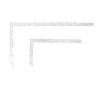 Hoement Règle D'ingénierie en Acier Inoxydable L 90 Degrés, Carré de Menuiserie 2pcs Structure Optimisée et Alignement Facile pour Travail du Bois et Fabrication de Meubles