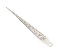 Hoement Règle pour Chevalet de Guitare en Acier Noir, Outil de Réparation Portable Facile à Utiliser, Mesure Précise de L'espacement des Cordes de 1 à 15mm