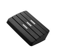 Hoement Repose-Pieds à roulettes Ergonomique Noir Fonction Massage à Rouleaux, Tabouret Antidérapant sous Bureau pour Maison et Bureau, Confortable et Pratique pour Soulager la Fatigue