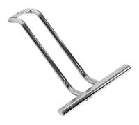 Hoement Repose-pieds de Fauteuil de Barbier en Métal Épais Argenté - Remplacement Ergonomique, Fixation Sécurisée - pour Fauteuils de Salon de Coiffure Professionnels, Usage Salon Beauté,