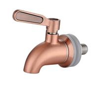 Hoement Robinet de Fût en Acier Inoxydable 304, Finition Rose Doré, Diamètre 16 Mm, Robinet de Baril Domestique pour Vin, Seau à Boissons et Distributeur, sans Fuite, Usage la Cuisine