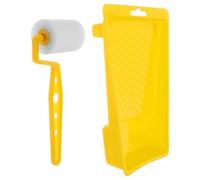 Hoement Rouleau à Peinture Éponge 2 Pouces 4 Pièces Manche Plastique Petit Rouleau à Peinture pour Murs et Surfaces Outil DIY et Huile pour Travaux Maison