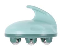 Hoement Rouleau de Massage Portable en Acier et Abs pour Massage Ciblé du Ventre Jambes, Accessoire Pratique pour Relaxation Musculaire Quotidienne